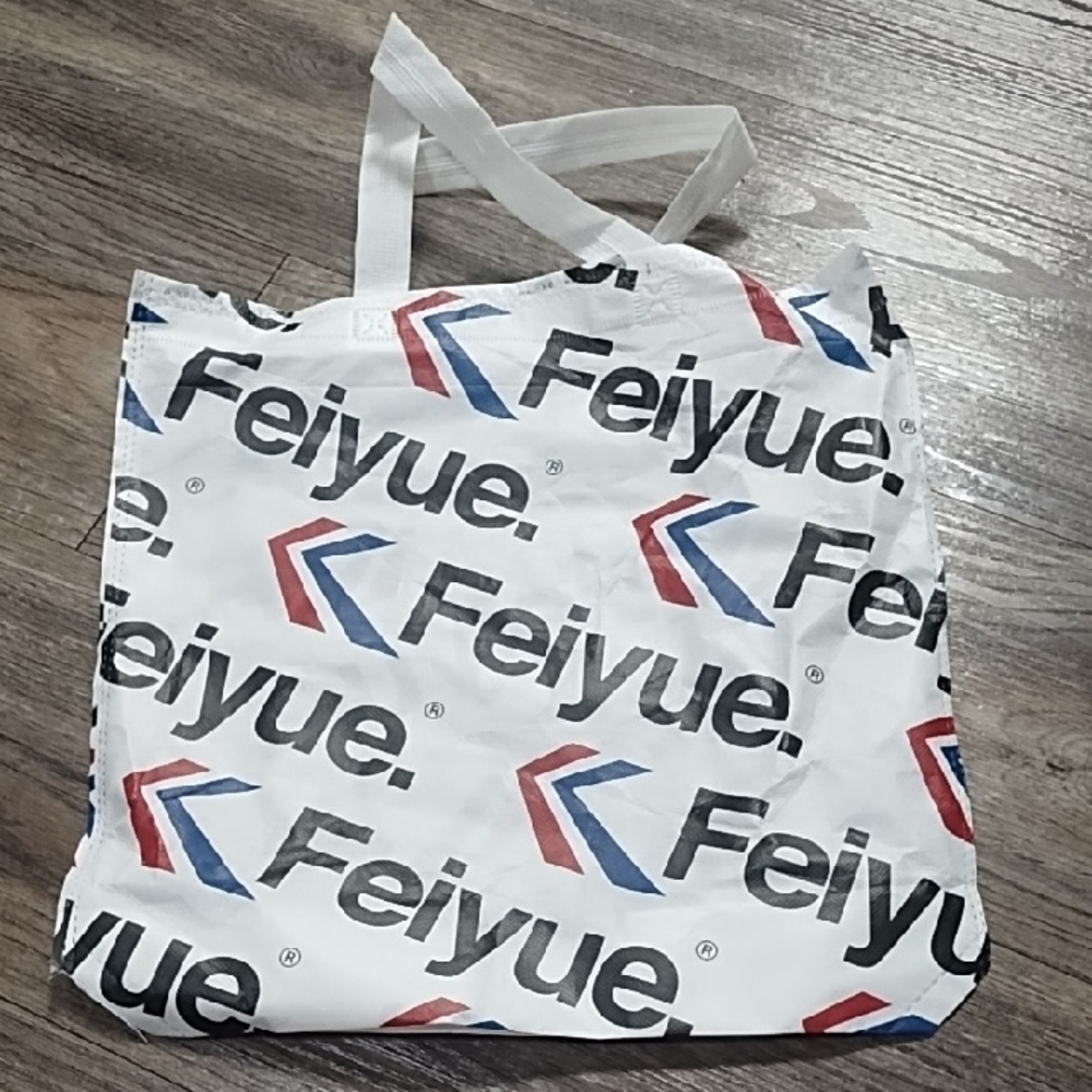Feiyue Logo Tote with Red and Blue Chevron